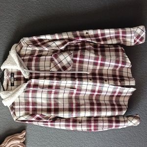 Women's Burgundy Flannel
